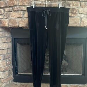 NWT Spence Sport black leisure pants with ribbon draw string, front  pockets 1X